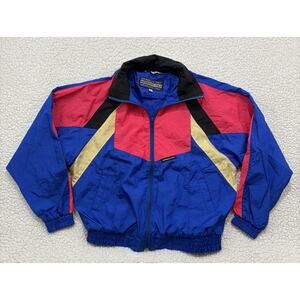 Vtg 80s Members Only Colorblock Windbreaker Jacket Nylon Kids M (10-12) Youth